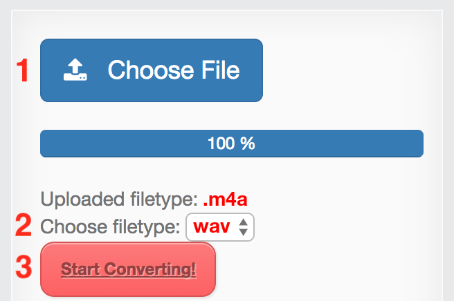 How to convert M4A files online to WAV